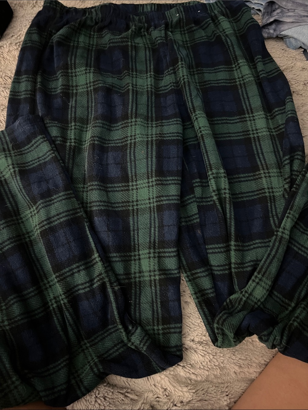 5/$10 item Wondershop Green and Navy Plaid Fleece Joggers